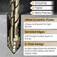 🔥2026 Hot Sale🔥High-Strength 4-Flute Serrated Eccentric Drill Bit Kit