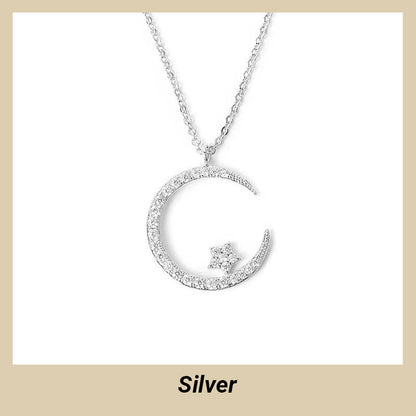 💕 50% discount 💕Bright Night: Moon Star Necklace✈️ free shipping