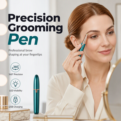 🎁2026 New Arrivals 50% OFF💥Electric Eyebrow Trimmer Pen with LED Light – USB Rechargeable Precision Hair Remover