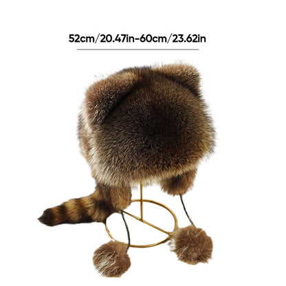 ⏳Limited-time 60% off⏰ Raccoon Tail Fur Parent-Child Plush Hat