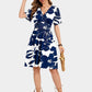 🎁2026 New Arrivals 50% OFF💥Women’s Ruffle Sleeve Sundress – Flattering V-Neck, Wrap Waist & Stretchy Smocked Back ✨