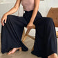 🎁2026 New Arrivals 50% OFF💥Wide-Leg High-Waisted Pants – Cotton Blend, Loose Fit, Drawstring 🌿