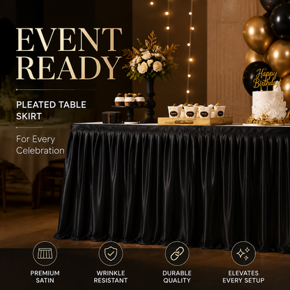 🎁2026 New Arrivals 50% OFF💥Pleated Table Skirt for Events