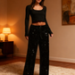 💖💃LAST DAY SALE 50% OFF✨Women's Sequin Sparkle Wide Leg Pants with Elastic Waistband✨