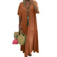 🎁2026 New Arrivals 50% OFF💥Women's Casual Long Dress – V-Neck, Loose, Flowy 🌾