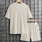 🎁2026 New Arrivals 50% OFF💥Men’s Summer 2-piece Set - Drop Shoulder T-shirt and Drawstring Shorts