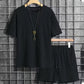 🎁2026 New Arrivals 50% OFF💥Men’s Summer 2-piece Set - Drop Shoulder T-shirt and Drawstring Shorts