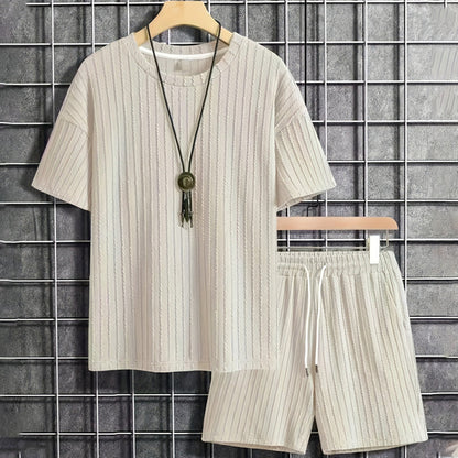 🎁2026 New Arrivals 50% OFF💥Men’s Summer 2-piece Set - Drop Shoulder T-shirt and Drawstring Shorts