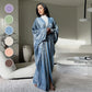 Elegant Loose Shiny Lightweight Flowy Coat