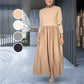 🔥2025 HOT SALE🔥🥰Flowy Knit Midi Dress with Full Sleeves