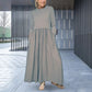 🔥2025 HOT SALE🔥🥰Flowy Knit Midi Dress with Full Sleeves