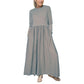 🔥2025 HOT SALE🔥🥰Flowy Knit Midi Dress with Full Sleeves