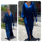 Women's Glossy Flowy Solid Color Floor-Length Dress