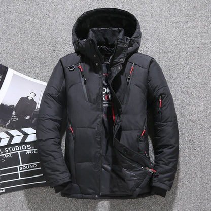 🔥Black-Friday-Mega-Angebot – 50 % Rabatt!🔥 Men’s White Duck Down Parka Winter Warm Jacket