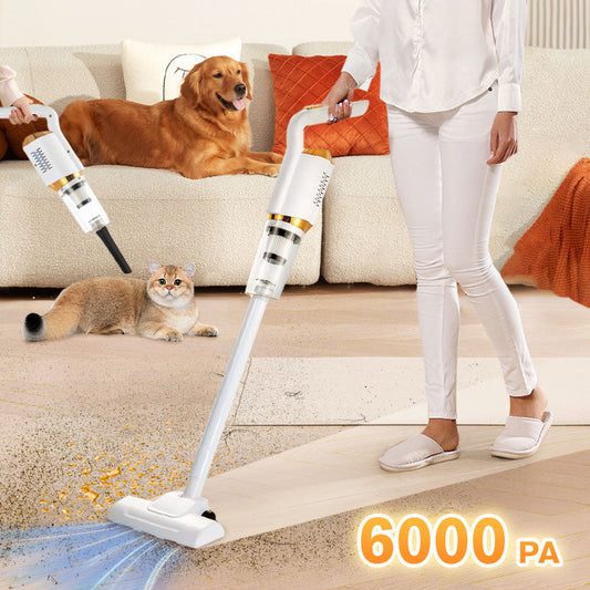 🔥2025 NEW SALES - 50% OFF🔥Cordless Vacuum Cleaner – 6000PA Powerful Suction for Home & Car