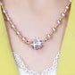 💖Hot Sales-50% OFF Buy 1  Get  1 Free✨Elegant Imitation Pearl Necklace with Sparkling Magnetic Rhinestone Ball