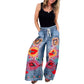 🔥2025 HOT SALE🔥Women's Drawstring Faux Denim Casual Pants