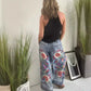 🔥2025 HOT SALE🔥Women's Drawstring Faux Denim Casual Pants