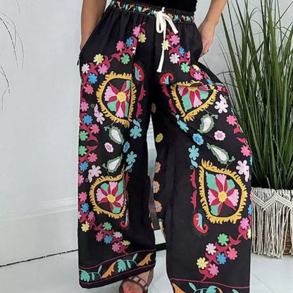 🔥2025 HOT SALE🔥Women's Drawstring Faux Denim Casual Pants