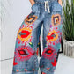 🔥2025 HOT SALE🔥Women's Drawstring Faux Denim Casual Pants