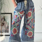 🔥2025 HOT SALE🔥Women's Drawstring Faux Denim Casual Pants