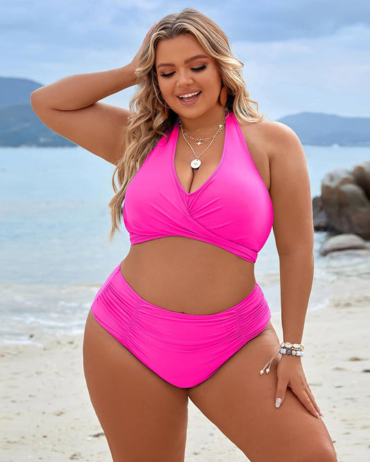 🏝️HOT SALE 49% OFF👙Tummy Control Bathing Suits Modest High Waisted Bikini Sets