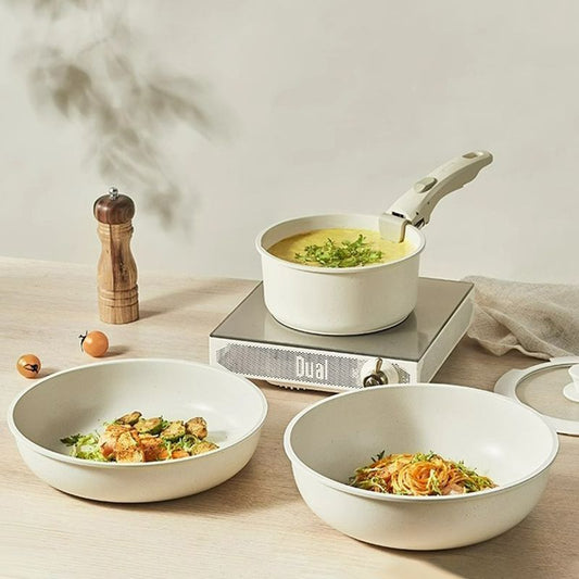 🔥Maximum 66% discount🔥Non-stick Cookware Set with Removable Handle - Oven Safe