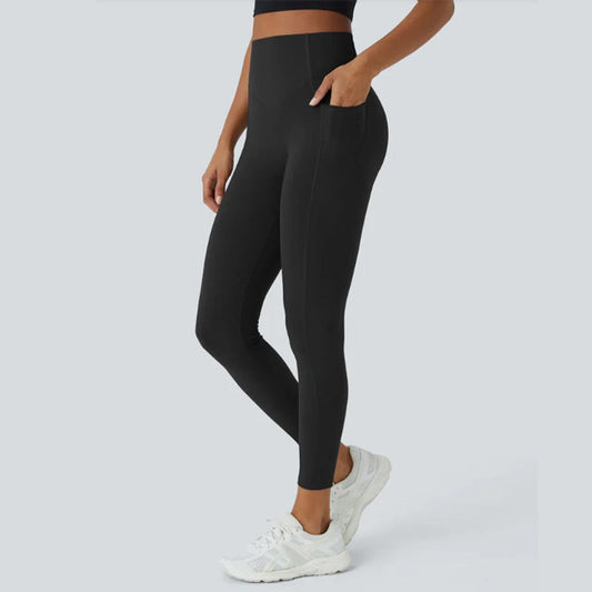 🌸2025 HOT SALE 66% OFF🌸High-Waisted Butt Lifting Tummy Control Shaping Training Leggings with Side Pocket