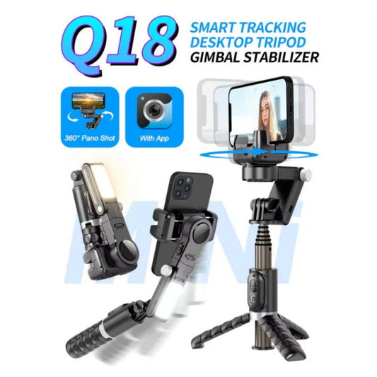 🔥New Arrival  50% OFF🔥360° Rotating 3-Axis Foldable Gimbal Stabilizer for Smartphones Recording