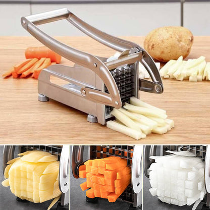 🎁2026 New Arrivals 50% OFF💥Stainless Steel Potato & Vegetable Slicer | Strong Suction Base, One-Hand Operation ✨