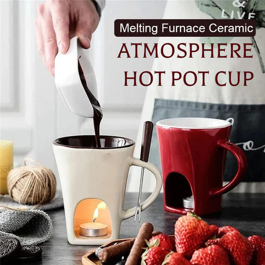 🔥🔥🔥Ceramic Chocolate Fondue Mug🔥🔥🔥