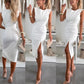 💕Limited Sale 50% OFF💕Women’s Sleeveless Bodycon Dress with Slit