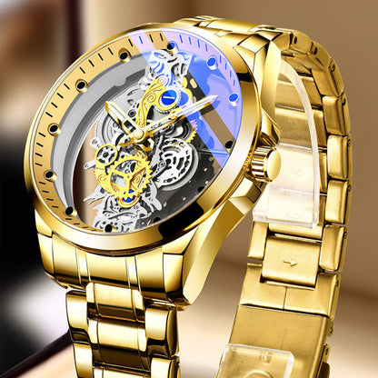 🎁2026 New Arrivals 50% OFF💥Double-Sided Skeleton Watch – Non-Mechanical Tourbillon, Luminous, 30M Waterproof ✨
