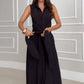 🌸Seasonal dress 50% OFF🌸Women's Sleeveless Shirt Maxi Dress with Waist Tie