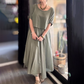 Women's Round Neck Loose Top & Long Skirt Set
