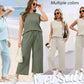 💕2025 Hot Sale 50% OFF🔥2025 New Women's  Sleeveless Top & Wide-Leg Pants 2-Piece Set