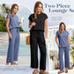 💕2025 Hot Sale 50% OFF🔥2025 New Women's  Sleeveless Top & Wide-Leg Pants 2-Piece Set