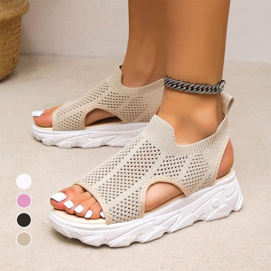 🎁2026 New Arrivals 50% OFF💥Women’s Casual Breathable Hollow Knitted Platform Sandals