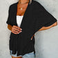 🔥 50% OFF NOW! 🏳️‍🌈 2026 New Stylish Flowy Short Sleeve Cardigan