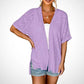 🔥 50% OFF NOW! 🏳️‍🌈 2026 New Stylish Flowy Short Sleeve Cardigan