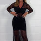💥Last Day Special Sale 50% OFF💝👗 Women's V-Neck Lace Dress – Sexy Sheer Details, Romantic Vibes🎉