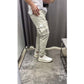 Men's Solid Casual Cargo Pants