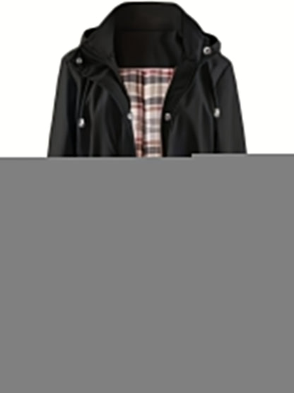 🔥Hot Sale 49% Off🔥Solid Color Casual Jackets, Waterproof and Windproof Coats, Hooded Windbreakers