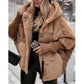 🎁Hot Sale 50% OFF⏳Women’s Oversized Hooded Patchwork Puffer Coat