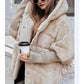 🎁Hot Sale 50% OFF⏳Women’s Oversized Hooded Patchwork Puffer Coat