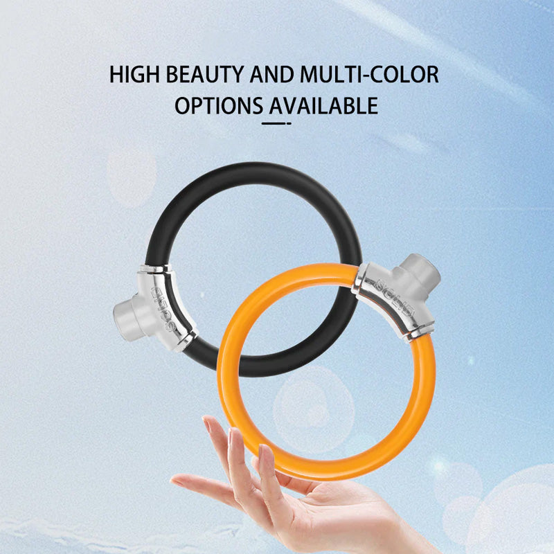 💥 Buy 2 Get 1 Free! 🚲 Portable Anti-Theft Ring-Shaped Steel Cable Lock ...