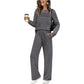 ⏳Time-Limited Special⏰Women's Crew Neck Top & Drawstring Pants Set