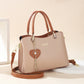 🎁2026 New Arrivals 50% OFF💥Elegant Heart Charm Tote Bag | Soft Faux Leather Crossbody with Adjustable Strap | Spacious Women's Shoulder Handbag💖