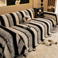 🎁2026 New Arrivals 50% OFF💥Soft Plush Non‑Slip Couch Cover‑Thick Striped Sofa Throw Cover, Cozy Winter‑Friendly Furniture Protector for Living Room, Anti‑Slip Universal Sofa Slipcover