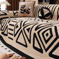 🎁2026 New Arrivals 50% OFF💥Soft Plush Non‑Slip Couch Cover‑Thick Striped Sofa Throw Cover, Cozy Winter‑Friendly Furniture Protector for Living Room, Anti‑Slip Universal Sofa Slipcover